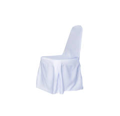 เก้าอี้บุนวม คลุมผ้าสีขาว