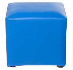 เก้าอี้สตูลเหลี่ยม ทรงลูกเต๋า สีน้ำเงิน
