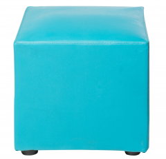 เก้าอี้สตูลเหลี่ยม ทรงลูกเต๋า สีฟ้า