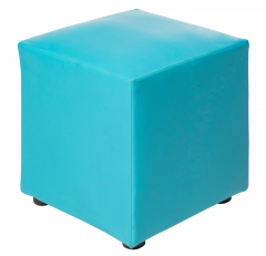 เก้าอี้สตูลเหลี่ยม ทรงลูกเต๋า สีฟ้า