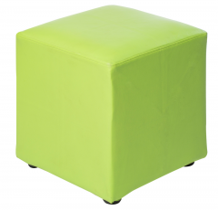 เก้าอี้สตูลเหลี่ยม ทรงลูกเต๋า สีเขียวอ่อน/เขียวมะนาว